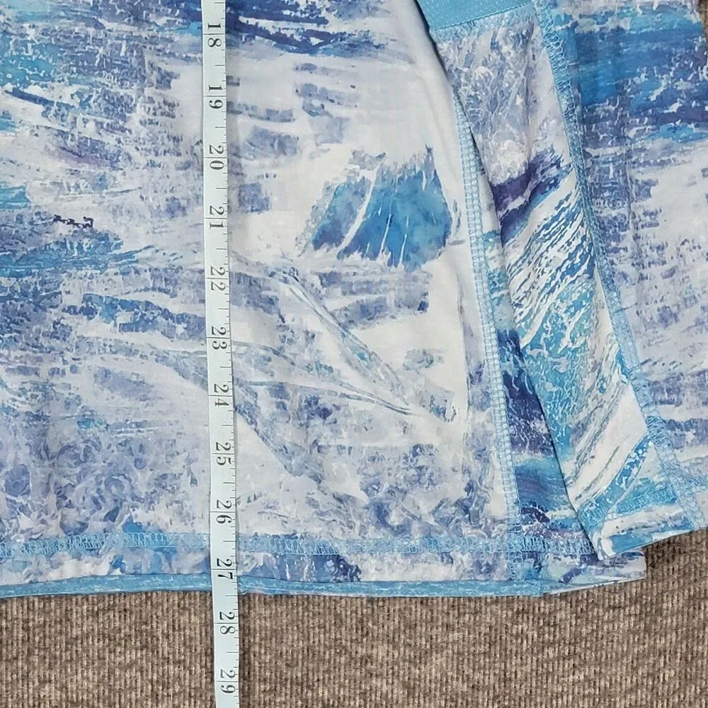 Realtree Fishing Shirt Mens XL Blue Wav3 Camo Waves Long Sleeve Performance - Picture 4 of 11